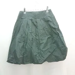 ◇ U by ungaro ユーバイ ウンガロ　シンプル カジュアル きれいめ ミニ丈 台形 スカート サイズ38 ブラック レディース E  【1307120011848】