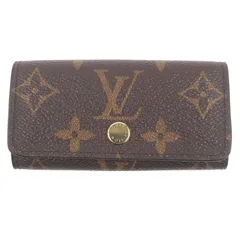 未使用品□LOUIS VUITTON ルイヴィトン M69517 ミュルティクレ4 モノグラム レザー 三つ折り 4連 キーケース ブラウン 箱・保存袋付き フランス製 メンズ レディース