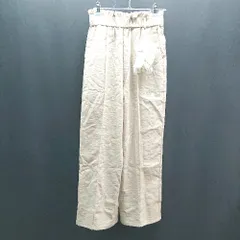 ◇ ◎ ●未使用● RICHE GLAMOUR ウエストゴム カジュアル 無地 おしゃれ ストレートパンツ サイズM ベージュ レディース E  【1307120016515】