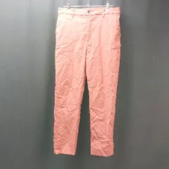 ◇ GLOBAL WORK ジップ開閉 シンプル 無地 カジュアル 大人っぽい テーパードパンツ サイズXXL ピンク レディース E  【1307120017765】