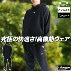 オークリー エンハンス スウェット 上下 セットアップ メンズ ブランド OAKLEY フード付き フーディ速乾 吸水 吸汗 ドライ ストレッチ UVカット 黒 白 FOA408246 新作 上下セット 大きいサイズ 有 スポーツウェア トレーニングウェア