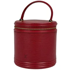 【ジャンク品】ルイ・ヴィトン Louis Vuitton カンヌ バニティバッグ ハンドバッグ 化粧ポーチ エピ カスティリアンレッド M48037 レディース 【中古】