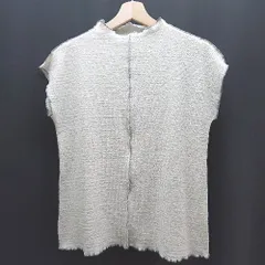 ◇ select MOCA セレクト モカ モックネック 薄手 シンプル ノースリーブ カットソー サイズF ベージュ レディース E  【1307120019035】