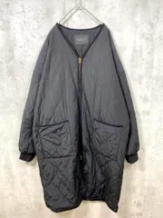 Sunny clouds サニークラウズ フェリシモ 中綿 キルティング コート sizeL/黒  ◆■レディース