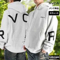 ルーカ パーカー スウェット フーディ バックサイドアーチルーカ スウェットパーカー メンズ ブランド プルオーバー RVCA フード付き バックプリント付き ビッグロゴ ゆったり 黒 裏起毛 BF042015 3ds SALE セール 大きいサイズ 有