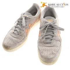 ■ Onitsuka Tiger オニツカタイガー GSM TH5K1L スニーカー シューズ 靴 メンズ レディース 25.5cm ライトグレー オレンジ