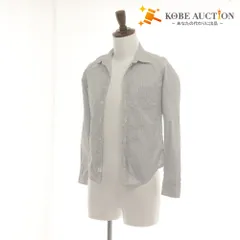 ■ フランクアンドアイリーン シャツ 長袖 トップス ストライプ メンズ XXS グレー