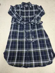 ユニクロ フランネル チェック シャツ ワンピース 秋 冬 用 M