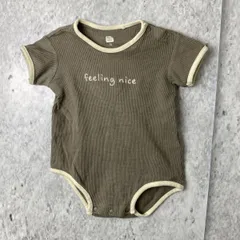 EL FIN DOLL グレー ロンパース 70サイズ 半袖 ベビー服 □〇