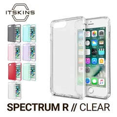 iPhone 8 Plus / 7 Plus / 6s Plus / 6 Plus ケース 耐衝撃 ソフト TPU クリア カバー 軽量 抗菌 リサイクル 素材 透明 カバー ITSKINS SPECTRUM R // CLEAR