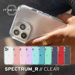 iPhone 12 Pro / iPhone12 ケース 耐衝撃 ソフト TPU クリア カバー 軽量 抗菌 リサイクル 素材 iPhone12 Pro アイフォン12 ITSKINS SPECTRUM R // CLEAR