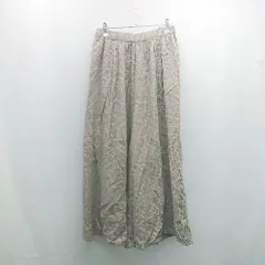 ◇ LEPSIM レプシィム ウエストゴム チェック柄 コットン100％ ゆったり ワイドパンツ サイズL ブラウン レディース E  【1307120025067】