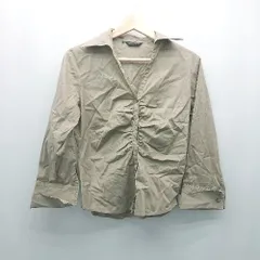 ◇ UNITEDARROWS ユナイテッドアローズ 無地 大人 長袖 シャツ サイズ40 カーキ レディース E  【1307120024862】