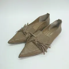 ◇ odetteeodile オデットエオディール ポインテッドトゥ 履き心地 バレエシューズ サイズ23.0 ブラウン レディース E  【1307120026385】