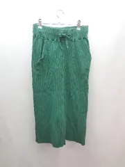 ◇ LOWRYS FARM カジュアル ウエストゴム ストレッチ リブ ロング丈 タイト スカート サイズM グリーン レディース E  【1307120027412】