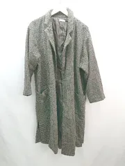 ◇ apres jour mignon カジュアル 千鳥格子 超ロング 秋冬素材 長袖 ピーコート サイズLL ブラウン/ブラック レディース E  【1307120027337】のサムネイル