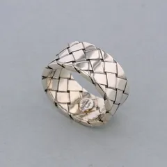 BOTTEGAVENETA ボッテガヴェネタ イントレチャート リング リング・指輪 200742 メンズ シルバー925 シルバー 中古のサムネイル
