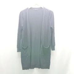 ◇ anayi ニット　羽織り 重ね着 カジュアル シンプル 長袖 カーディガン サイズ38 ネイビー レディース E  【1307120028297】