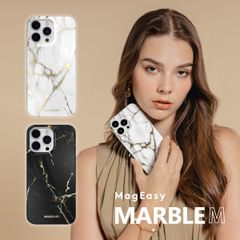 iPhone14 ケース カバー MagSafe 対応 マグネット 付 マーブル おしゃれ 大人女子 スマホケース iPhone 14 アイフォン14 対応 MagEasy Marble M