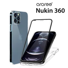 iPhone12Pro Max ケース クリア ガラスフィルム 付 耐衝撃 液晶 カメラ保護 シンプル 透明 クリアケース iPhone12ProMax アイフォン12プロマックス araree Nukin