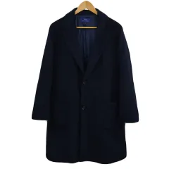アイテムズ アーバンリサーチ ITEMS URBANRESEARCH コート チェスター 無地 長袖 40 紺 ネイビー