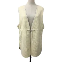 ミスティック mystic ベスト ジレ キルティング 2WAY 無地 F ベージュ