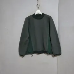 脇線キルティングバイカラースウェット F n2526