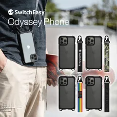 iPhone13Pro Max ケース MIL規格 クリア クロスボディ スマホケース ショルダー ストラップ 付 カバー iPhone / アイフォン13 ProMax 対応 SwitchEasy Odyssey