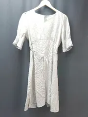 ◇ mellow neon vネック バックファスナー ガーリー 半袖 ロング ワンピース 表記なし ライトグリーン レディース E  【1307120031808】のサムネイル