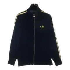 adidas (アディダス) 00s VINTAGE ヴィンテージ ベロア トラックジャッケット ブラック 013521