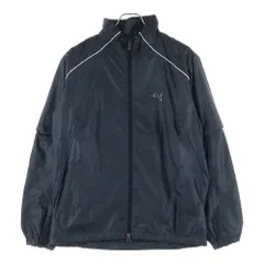 PUMA (プーマ) ナイロン ジップアップ トラックジャケット ブラック 901493