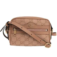 GUCCI ショルダーバッグ オフィディア GGキャンバス レザー ピンク系 574493