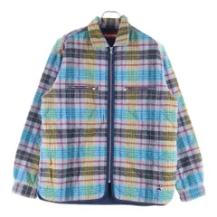 SUPREME (シュプリーム) 24AW Quilted Flannel Zip Up Shirt フランネル ジップアップ シャツ マルチ