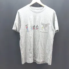 ◇ UNIQLO キャラクター ディズニー おしゃれ かわいい 半袖 Tシャツ サイズL グレー レディース E  【1307120033109】