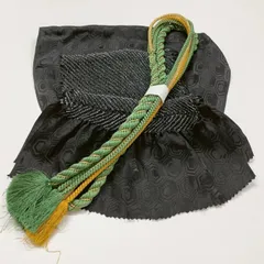 ［6520］帯締め 帯揚げ セット 亀甲地紋 絞り 正絹 着物 帯絞め 逸品 黒