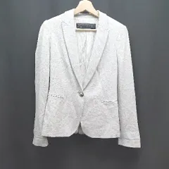 ◇ ZARA BASIC カジュアル おしゃれ シンプル 春コーデ 長袖 ジャケット サイズ5 グレー系 レディース E  【1307120036964】