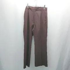 ◇ LOWRYS FARM 無地 大人っぽい シンプル キレイめ ストレートパンツ サイズL ブラウン系 レディース E  【1307120036841】