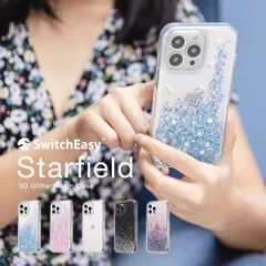 iPhone13 mini ケース クリア キラキラ グリッター ラメ 星 かわいい 透明 スマホケース カバー iPhone13mini アイフォン13mini 対応 SwitchEasy StarField