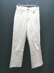 ◇ RODEO CROWNS コットン100％ 裾スリット カジュアル ストリート デニムパンツ サイズXS アイボリー レディース E  【1307120037459】