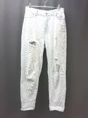 ◇ LOWRYSFARM ローリーズファーム ダメージ加工 カジュアル ジーンズ サイズM ライトブルー レディース E  【1307120039712】