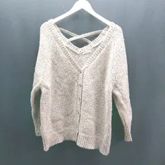 ◇ mily bilet カジュアル シンプル フロントボタン 秋冬素材 長袖 ニットカーディガン サイズS ベージュ レディース E  【1307120040886】