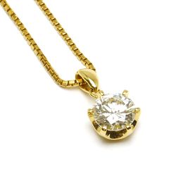 天然ダイヤモンド ネックレス K18 5.5g中宝ソ E SI1 Vg - メルカリ