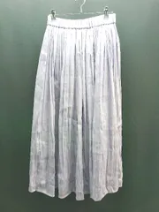 ◇ JEANASiS ウエストゴム 裏地あり 透け感なし ロング フレア スカート サイズFREE ライトパープル レディース E  【1307120042293】