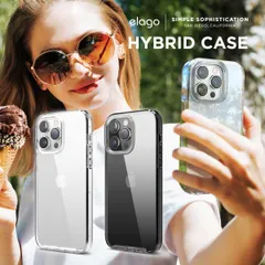 iPhone 14 Pro Max ケース クリア カバー 耐衝撃 透明 薄型 スマホケース ソフト クリアケース iPhone14ProMax アイフォン14プロマックス elago HYBRID CASE