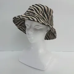 ◇ Kastane カスタネ ゼブラ柄 布素材 おしゃれ カジュアル バケットハット ブラウン 表記なし レディース E  【1307120043443】