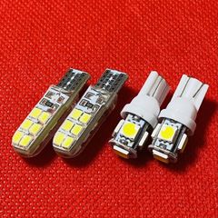 200系 ハイエース5型 [H29.12～] LED スモール ポジション球 ライセンス ナンバー灯 4点 T10 ウェッジ球 純正球交換  カスタム パーツ 車検対応 ライト カー用品