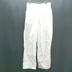 ◇ WEGO ウィーゴ カジュアル シンプル ウエストゴム ユニセックス ワイドパンツ サイズL ホワイト レディース/メンズ E  【1307120045492】