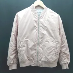 ◇ E hyphen world gallery PEACE カジュアル　秋冬 長袖 ブルゾン サイズF ライトピンク レディース E  【1307120045744】