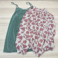 ◇ 《 Ray Cassin FAVORI まとめ売り２点 セット サイズF 花柄 ベージュ グリーン ブラウス ワンピース レディース 》 E  【1307120045690】