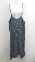 ◇ CIAOPANIC TYPY カジュアル ドット 水玉 キャミ シンプル ロング丈 ワンピース サイズone ネイビー レディース E  【1307120046161】